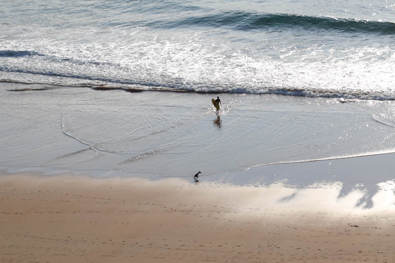 Atardecer surf en la playa de Los Locos en Suances Cantabria