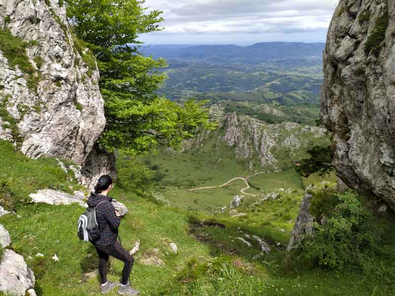 Parte de arriba en subida a Peñamayor en Nava Asturias