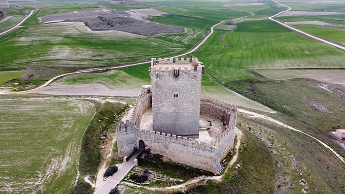 Castillo de Tiedra desde aire