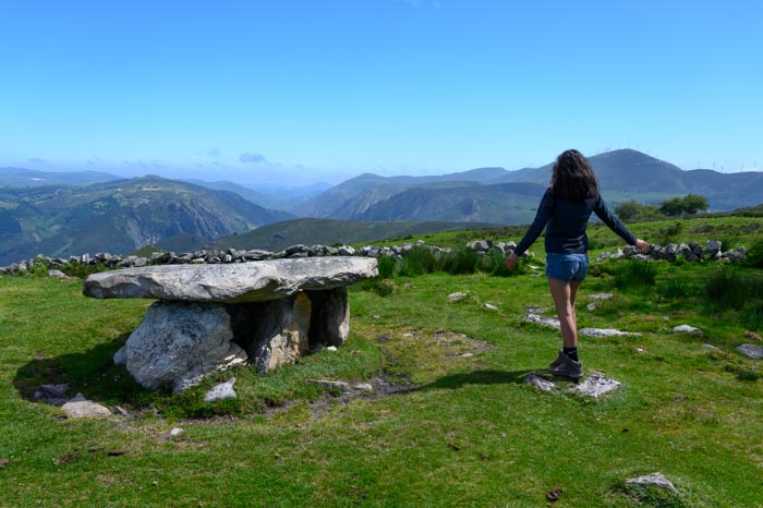 Panorámicas desde el dolmen de Merillés en Tineo, Asturias