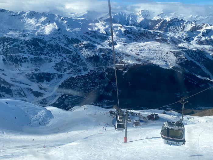 Espectacular paisaje en la estación de esquí de Meribel en 3 Valles