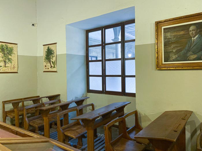 Aula de Antonio Machado en la Antigua Universidad en Baeza