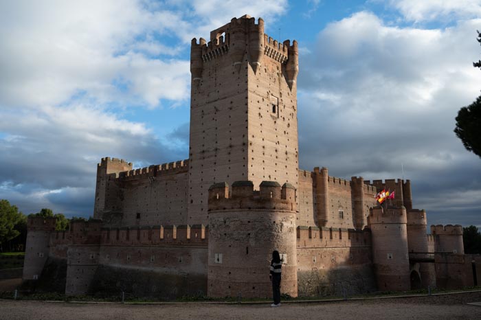 Perfil del Castillo de la Mota en Medina del Campo