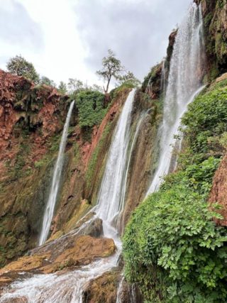 Mirador en las cascadas de Outzoud en Marruecos