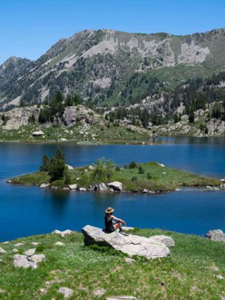 Paisaje en la ruta de los 7 lagos de Colomers en el Val d'Aran