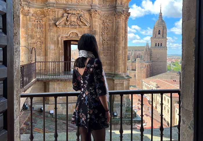 Panorámica de Salamanca en la visita de la Scala Coeli en la Universidad Pontificia