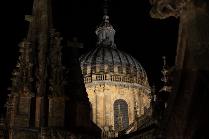 Bóveda de la catedral de Salamanca en la visita nocturna Ieronimus